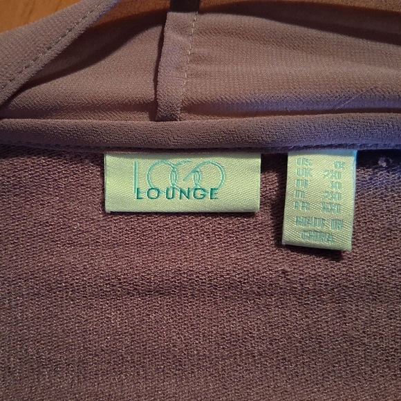 Logo Lounge Mauve Long Sleeve Flowy Cardigan - Picture 7 of 8